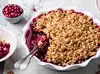 Cranberry apple crumble
