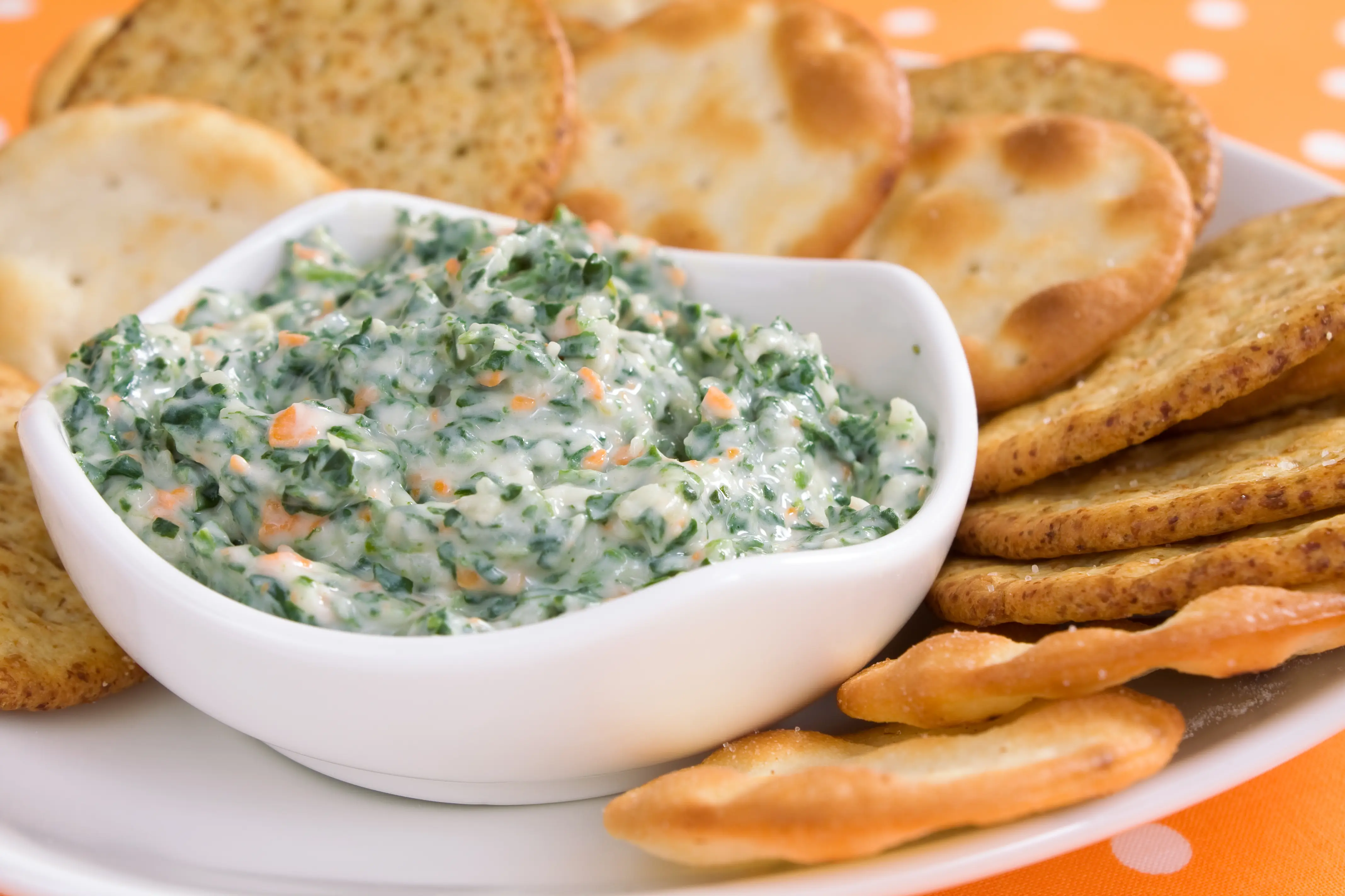 Caramelized onion and spinach dip
